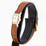 vintage rolex ladies watch dial shot, side view