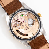 vintage omega yellow gold capped seamaster movement shot