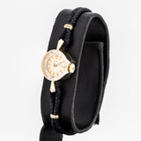 vintage rolex ladies watch dial shot, side view