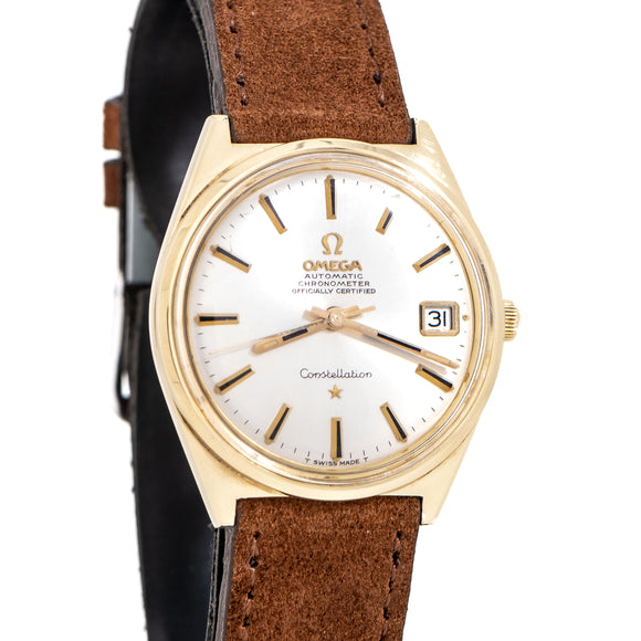 1968 Omega Constellation Ref. 168.015 14k Yellow Gold Capped Stainless Steel Watch (# 15552)