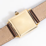 vintage cartier square shaped watch case back shot