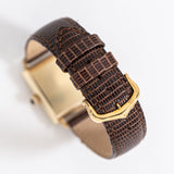 vintage cartier square shaped watch buckle shot