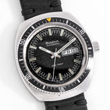 1973 Vintage Bulova Oceanographer Day Date Ref. 7515 Diver's Watch in Stainless Steel (# 14779)