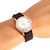 1963 Vintage Omega Seamaster Ref. 166.003 RARE Solid 18k Rose Gold Watch (# 15555)