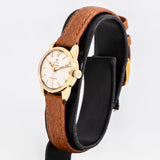 vintage omega ladymatic watch dial shot, side view