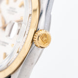 1964 Vintage Rolex Datejust Ref. 1600 Two-Tone BOX & PAPERS in 14k Yellow Gold & Stainless Steel (# 14782)