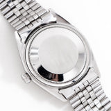 vintage rolex datejust grey case back shot