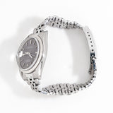 vintage rolex datejust grey case shot