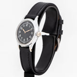 vintage bulova military ww dial shot, side view