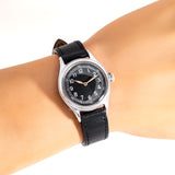 vintage bulova military ww wrist shot, close up