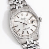 vintage rolex datejust 1603 dial shot, on its back