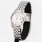 vintage rolex datejust ww dial shot, side view