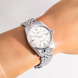 vintage rolex datejust ww wrist shot