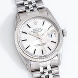 1964 vintage rolex datejust ww dial shot, on its back