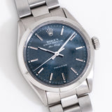 vintage rolex air king blue dial shot, additional