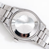 vintage rolex air king blue case back shot