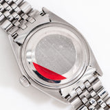vintage rolex datejust ss case back shot