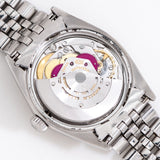 vintage rolex datejust ss movement shot