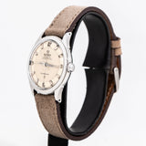 vintage omega constellation dial shot, side view