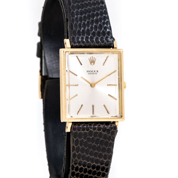 vintage rolex cellini rectangular dial shot
