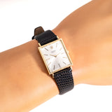 vintage rolex cellini rectangular wrist shot, close up