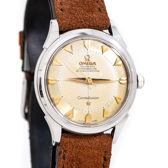vintage omega constellation dial shot