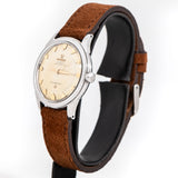 vintage omega constellation dial shot, side view