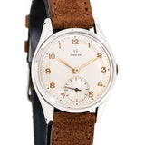 vintage omega stainless steel ww dial shot