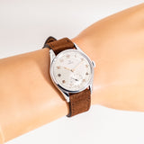 vintage omega stainless steel ww wrist shot