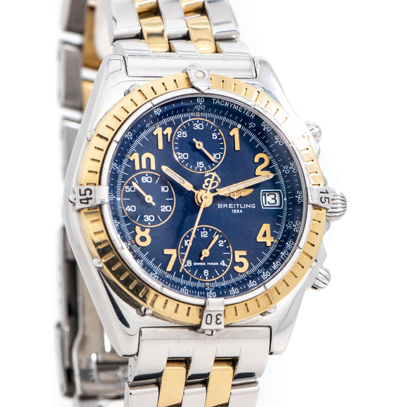 2000's Breitling Chronomat Ref. D13050.1 Automatic Chronograph in 18k Yellow Gold & Stainless Steel (# 14802)