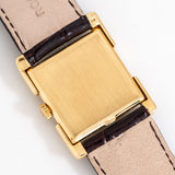 vintage omega square shaped watch, case back