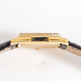 vintage omega square shaped watch, case shot