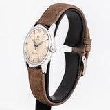 vintage omega seamaster ss watch, side view