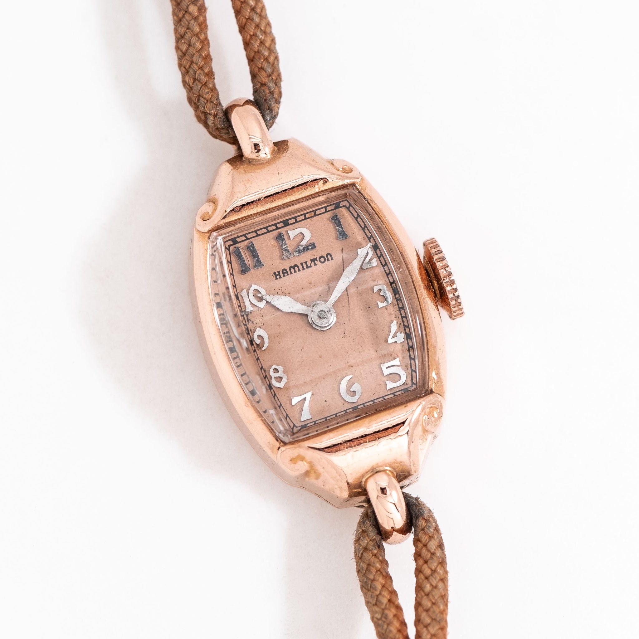Hamilton Rare Vintage 14K Gold Filled Ladies Watch Rope and Gold Strap Beautiful Vintage Hamilton ladies main image 2