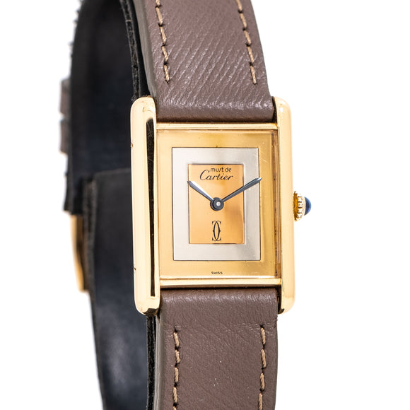 cartier tank tri color must de 