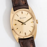 vintage bulova gold watch, dial shot additional