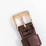 vintage bulova gold watch, clasp shot