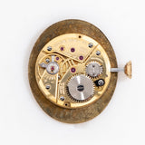 vintage bulova gold watch, movement shot