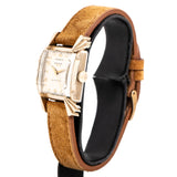 vintage benrus wristwatch, side view