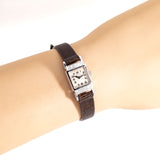 vintage hamilton ladies watch, dial shot on the wrist