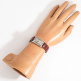 vintage omega tank, wrist shot overview