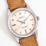 vintage rolex oyster perpetual 36, dial shot on its back