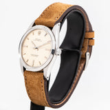 vintage rolex oyster perpetual 36, dial shot side view