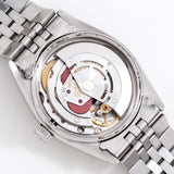 vintage rolex datejust grey ghost watch, movement shot