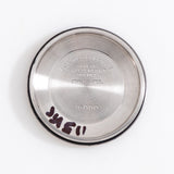 vintage rolex datejust grey ghost watch, interior case back