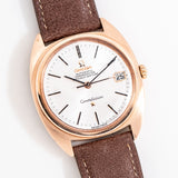 vintage omega constellation rose gold, dial shot