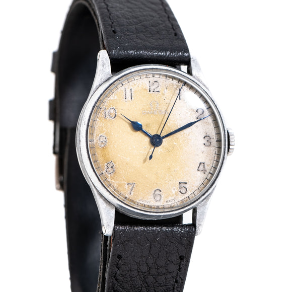 vintage omega stainless steel watch