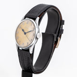 vintage omega stainless steel watch, side view