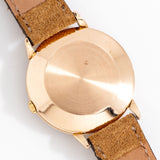 vintage omega black dial rose gold, case back