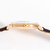 vintage omega black dial rose gold, crown shot additional